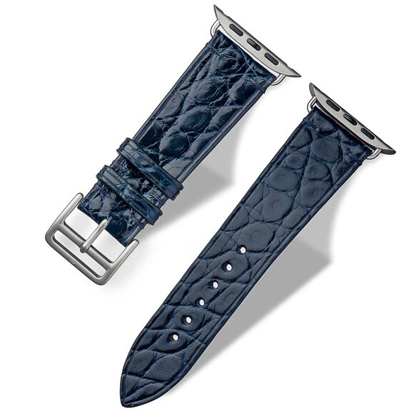 Exotic Alligator Leather Watch Strap – Gift Ready Naval Color main image 5